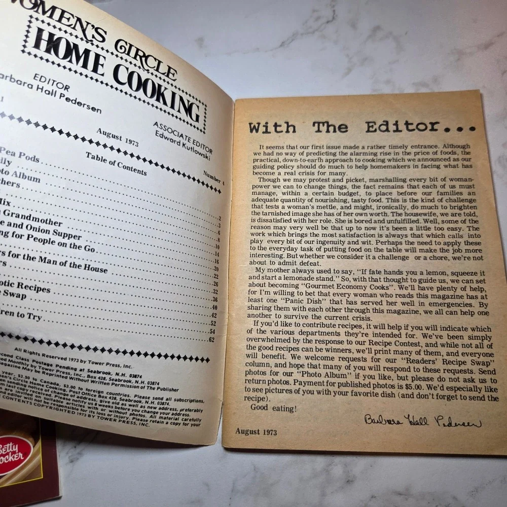 Vintage Betty Crocker Potato Recipes and Womens Circle Home Cooking 1973 1981